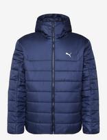 PUMA - Ess Hooded Padded Jacket - Sportinė paminkštinta striukė - Tamsiai mėlyna