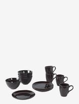 Broste Copenhagen - Nordic Coal Set For Four - Stalo serviravimo rinkinys - Juoda
