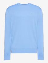Calvin Klein - Ls Supima Cotton Crew 14Gg - Apvalios apykaklės megztinis - Mėlyna
