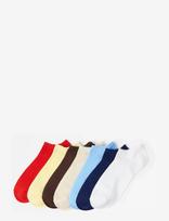 Lindex - 7-Pack Ribbed Ankle Socks - Futbolo kojinės iki kulkšnių - Marga / raštuota