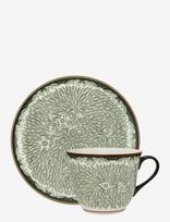 Rörstrand - Ostindia Floris Mugg 40+Tallrik 20 Green 2Pc - Stalo serviravimo rinkinys - Žalia