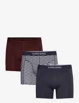 Björn Borg - Organic Cotton Stretch Boxer 3P - Bokseriai - Marga / raštuota