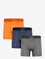 Björn Borg - Sports Microfiber Boxer 3P - Sportiniai bokser šortai - Marga / raštuota