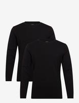Björn Borg - Core Slim Long Sleeve T-Shirt 2P - Marškinėliai ilgomis rankovėmis - Tamsiai mėlyna