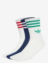 Adidas Originals - 3S Crew S 3P - Sportinės kojinės - Balta