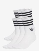 Adidas Originals - 3S Crew S 6P - Sportinės kojinės - Balta