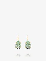 Caroline Svedbom - Mini Drop Clasp Earrings Gold - Kabantys auskarai - Žalia