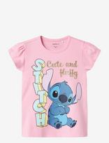 Name It - Nmffolly Stitch Ss Top Noos Wdi - Marškinėliai trumpomis rankovėmis - Rožinė