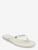 Lauren Ralph Lauren - Raquel Leather Flip-Flop - Šlepetės - Balta