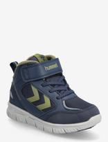 Hummel - X-Light 2.0 Mid Tex Jr - Žieminiai batai su raišteliais - Tamsiai mėlyna