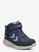 Hummel - X-Light 2.0 Mid Tex Jr - Žieminiai batai su raišteliais - Tamsiai mėlyna