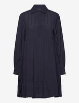 Lexington Clothing - A-Line Jaquard Shirt Dress - Trumpa suknelė - Tamsiai mėlyna
