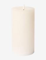 C'est Bon - Rustic Finish Led Pillar Candle - LED žvakė - Balta