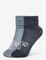 Hummel - Hmlmini Wool 2-Pack Socks - Kūdikių kojinės - Mėlyna