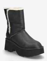 UGG - W New Heights Cuff Lthr - Aulinukai - Juoda
