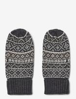 Wheat - Jacquard Mittens Haansi - Pirštinės - Pilka