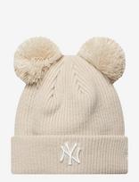New Era - Wmns Double Pom Beanie Neyyan - Kepurė - Kreminė spalva