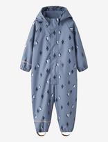 Name It - Nmmdry10 Rain Suit Fleece Aop Fo - Apsauginis kombinezonas nuo lietaus - Mėlyna