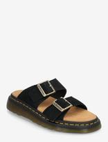 Dr. Martens - Josef Black Eh Suede - Plokščiapadžiai sandalai - Juoda