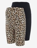 Mamalicious - Mlsannie Jersey Biker Shorts 2-P - Dviratininko šortai - Ruda