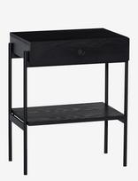 Hübsch - Noir Bedside Table - Mažas staliukas - Juoda