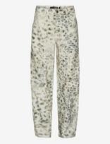 ROTATE - Printed Denim Cargo Pants - Cargo kelnės - Smėlio