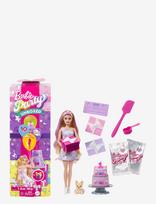 Barbie - Party Unboxed Pet Birthday Series Doll & Accessories, Birthday Bows Set With 10 Surprises - Lėlė - Marga / raštuota