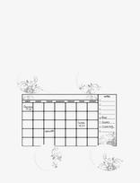 RoomMates - Wallstickers - Whiteboard Calendar - Sienų lipdukai - Balta