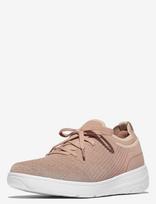 FitFlop - Super-Q Knit Slip-On Laced Sneakers - Žemakulniai sportbačiai - Rožinė