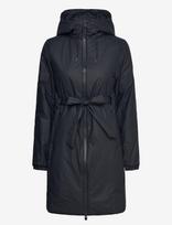 Rains - Lohja Long Insulated Curve Jacket W3T2 - Lietpaltis - Juoda