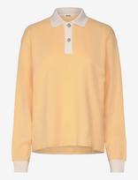 Monki - Long Sleeve Rugby Polo Top - Polo marškinėliai - Geltona