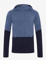 Icebreaker - Men Mer 200 Oasis+ Ls Half Zip Hoodie - Sportiniai apatiniai sluoksniai - Tamsiai mėlyna