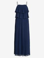 Vila - Vichiffan Singlet Pleat Dress - Noos/Dc - Ilga suknelė - Tamsiai mėlyna