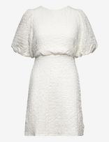 Bubbleroom - Structured Bow Short Dress - Trumpa suknelė - Balta