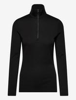 Icebreaker - Women Merino 260 Oasis Ls Half Zip - Sportiniai apatiniai drabužiai - Juoda