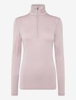 Icebreaker - Women Merino 260 Oasis Ls Half Zip - Sportiniai apatiniai drabužiai - Rožinė