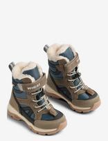 Wheat - Winterboot Dixie Tex - Žieminiai batai su raišteliais - Mėlyna