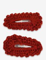 Lil'Atelier - Nmfacc-Lisa 2 Pack Hair Clips Lil - Plaukų segtukas - Burgundiška splava