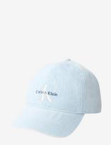 Calvin Klein - Monologo Embroidery Denim Cap - Kepurė - Mėlyna