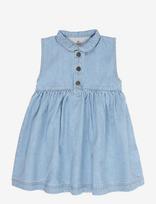 Copenhagen Colors - Organic Denim Dress W Collar - Laisvalaikio suknelė be rankovių - Mėlyna