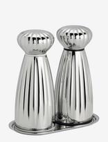 Robert Welch - Palm (Br) Medium Mills And Ss Tray 3-Piece - Druskos ir pipirų malūnėlis - Sidabro