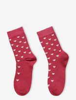 Minipop - Minipop Bamboo Heart Socks - Kojinės - Raudona