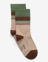 Minipop - Minipop Bamboo Mix Stripes Socks - Kojinės - Smėlio