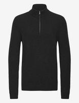 Blend - Bhbranko Halfzipp Knit Noos - Megztinis su užtrauktuku - Juoda