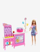 Barbie - Mysteries: Beach Detectives Malibu Doll, Cotton Candy Game Playset & Accessories - Lėlė - Marga / raštuota