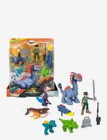 Imaginext - Imaginext Jurassic World Rebirth Set With 6 Action Figures, Launcher & Accessories - Plakatas - Marga / raštuota