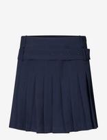 STINE GOYA - 2435 Pinstripe Tailoring, Belted Pl - Klostuotas sijonas - Juoda