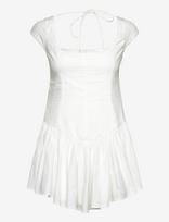 Monki - Fit And Flare Mini Dress - Trumpa suknelė - Balta