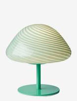 Halo Design - Mini Mush Table Lamp, Glass Head, Metal Base - Stalinė lempa - Žalia