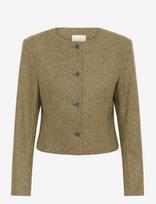 My Essential Wardrobe - Mwbilla Short Blazer - Trumpas švarkas - Chaki spalva